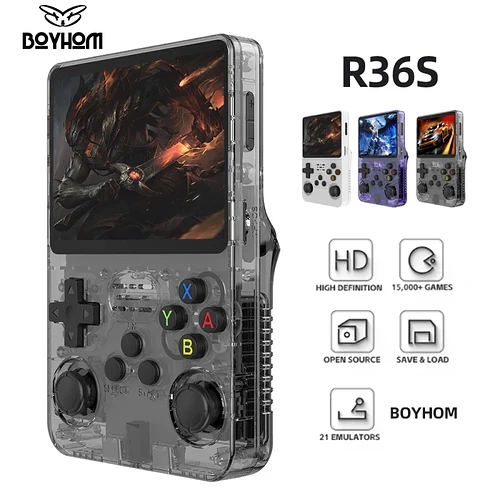 R36S Console de videogame portátil retro sistema Linux 3.5 Polegada tela IPS R35s Pro Pocket Video Player portátil