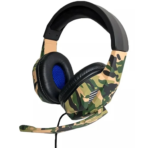 Headset Gamer Camuflado Com Mic PS4 PS5 Xbox One Series PC