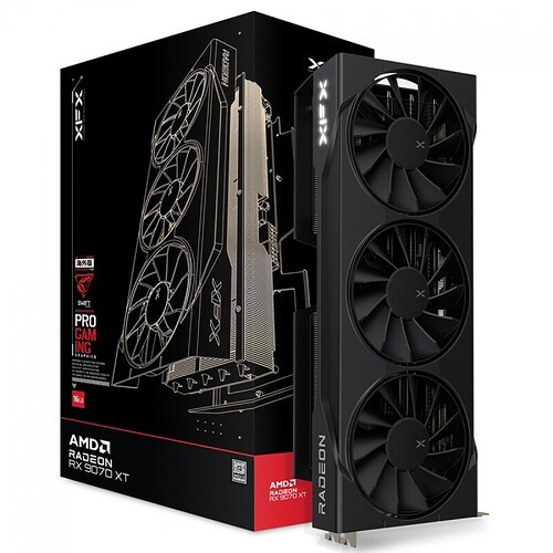 Placa de Vídeo XFX Swift AMD Radeon RX 9070 XT 16GB GDDR6 FSR Ray Tracing RX-97TSWF3B9