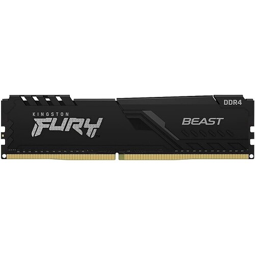 MEMÓRIA KINGSTON FURY BEAST DIMM DDR4 8GB 3200 MHZ KF432C16BB/8 135V 1Rx* 288 pinos Desktop Gamer