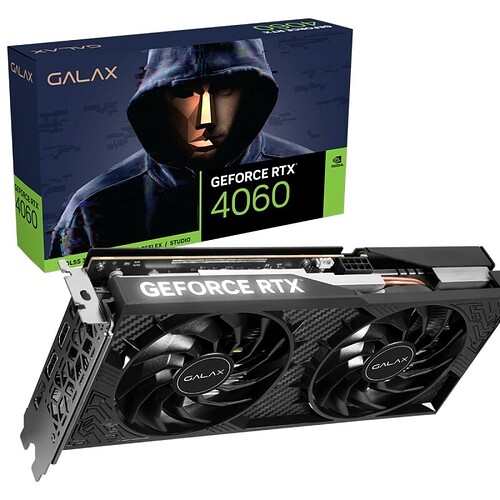 Placa de Vídeo Galax NVIDIA GeForce RTX 4060 1-Click OC 2X 8GB GDDR6 DLSS Ray Tracing 46NSL8MDAPCO