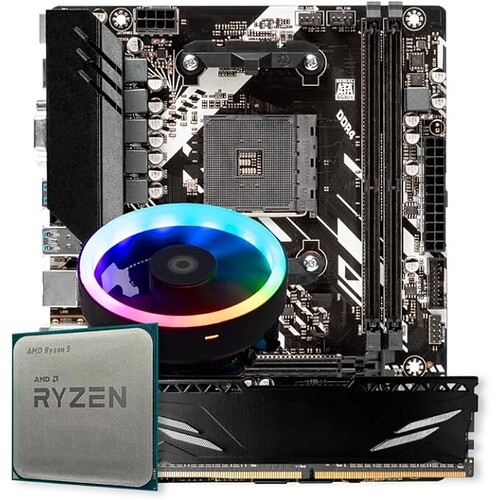 Kit Upgrade Gamer AMD Ryzen 5 3400G | Radeon Vega 8 Graphics | Placa-Mãe B450M | 8GB RAM DDR4