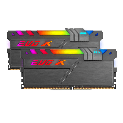 Memória DDR4 Geil EVO X II RGB SYNC 16GB (2x8GB) 3600MHz GAEXSY416GB3600C18BDC