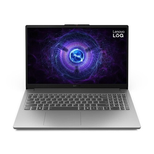 Notebook Lenovo LOQ-e 15IAX9E Intel Core i5-12450HX 16GB 512GB SSD RTX 3050 Linux 15.6" - 83MES00000 Luna Grey