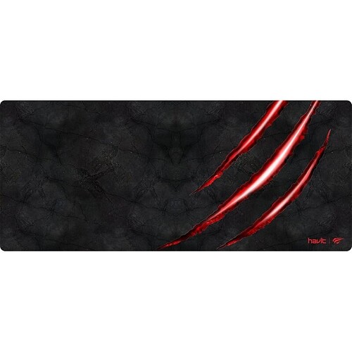 Havit Mouse Pad Grande Gamer MP860 70 X 30 Cm Tecido de Malha Fina Base de Borracha Antiderrapante Design com Bordas Cos