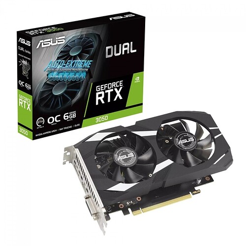 Placa de Vídeo Asus Dual NVIDIA GeForce RTX 3050 OC 6GB GDDR6 DLSS Ray Tracing
