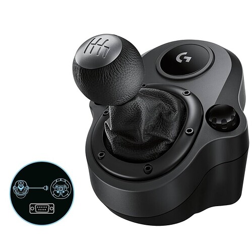 Câmbio Logitech G Driving Force - Compatível com Volantes Logitech G923 G29 e G920 para PS5 PS4 Xbox Series X|S Xbox O