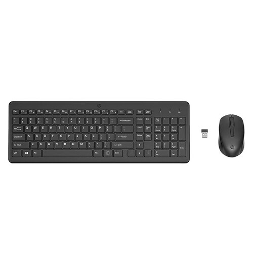 Combo de Teclado e Mouse sem Fio HP 330 - com 1600 DPI Dongle USB Wireless Digitação Silenciosa Precisa e Confortável