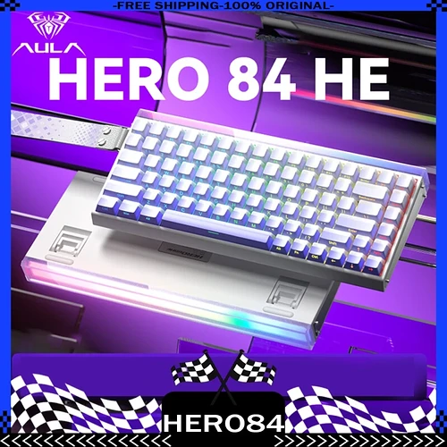 Teclado Magnético Com Fio AULA HERO84 HE
