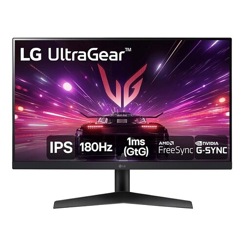 Monitor Gamer LG UltraGear 24 24GS60F-B IPS Full HD 180Hz 1ms (GtG) NVIDIA G-SYNC AMD FreeSync HDR10 sRGB 99%