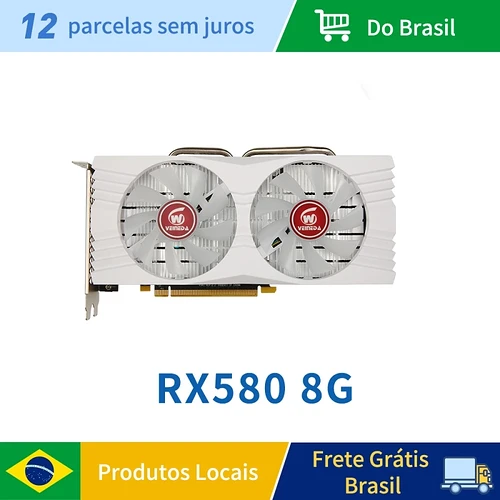 Veineda RX 580 8GB Placa de Vídeo(