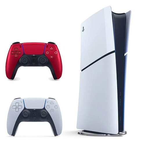 Kit PS5 Slim Digital 1TB c/Returnal + Ratchet & Clank + Controle Dualsense Volcanic Red Sony -  | Smartphones P