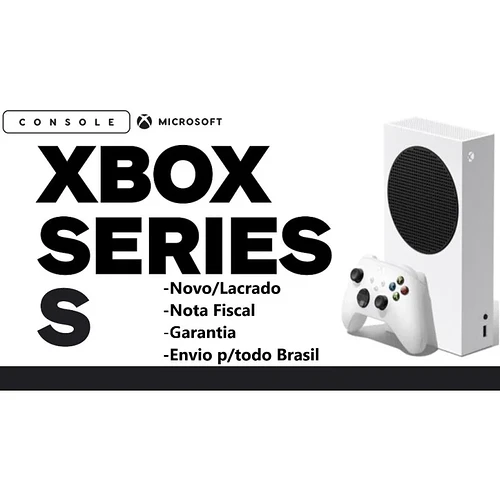 Console Microsoft Xbox Series S - Modelo NACIONAL com garantia MICROSOFT