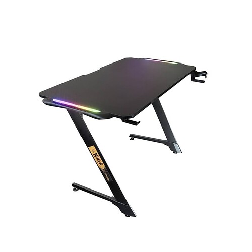 Bright Mesa Gamer Nuker Estutura Fibra de Carbono com Mousepad Incluso