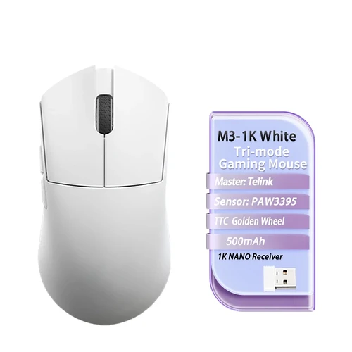 Mouse Sem Fio Motospeed Darmoshark M3 Sensor PAW3395 26000DPI Wireless e Bluetooth