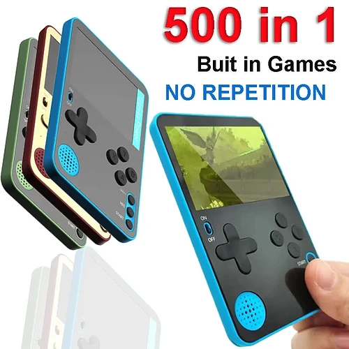Mini Console de jogos portátil fc500 jogos clássicos lcd portátil retro vídeo