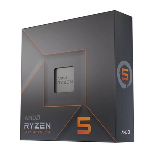 PROCESSADOR AMD RYZEN 5 7600X 4.7GHz (TURBO 5.3GHz) 32MB CACHE AM5 100-100000593WOF