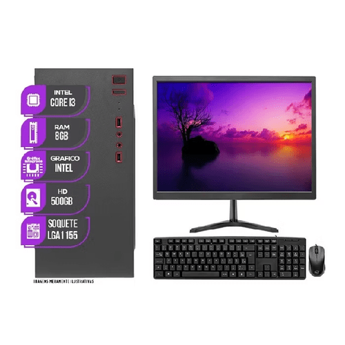 PC Completo Mancer Intel Core I3 8GB DE RAM