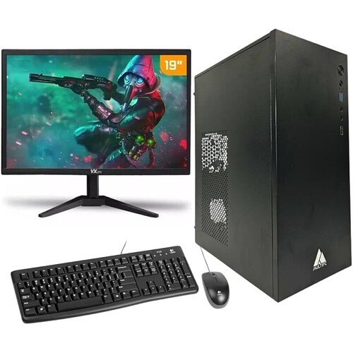 Computador Pc Completo I5 16GB Ram SSD 512GB Monitor 19" Teclado e Mouse Windows 10 Pro
