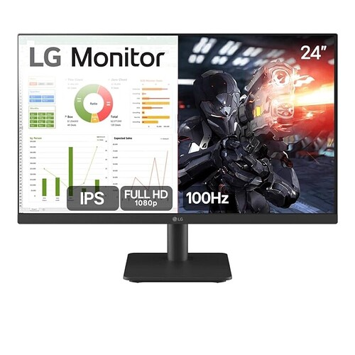 Monitor PC Gamer LG 24MS500 24 IPS 100Hz Full HD HDMI 2x