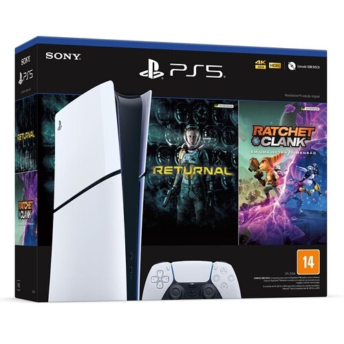 PS5 Slim Digital 1TB Returnal + Ratchet Clank | Promoção -  | Smartphones PS5 Games Smart TV Eletrônicos