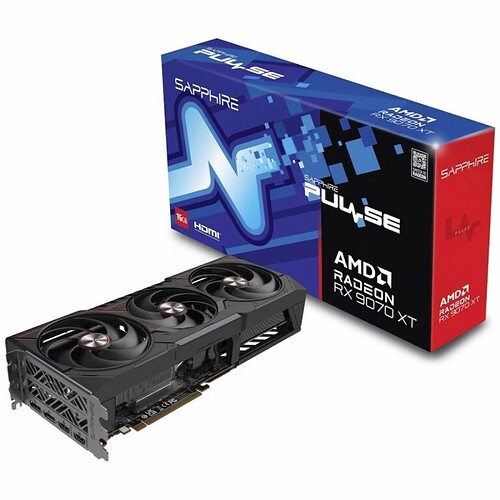 Placa de Vídeo Sapphire Pulse AMD Radeon RX 9070 XT Gaming 16GB GDDR6 FSR Ray Tracing 11348-03-20G