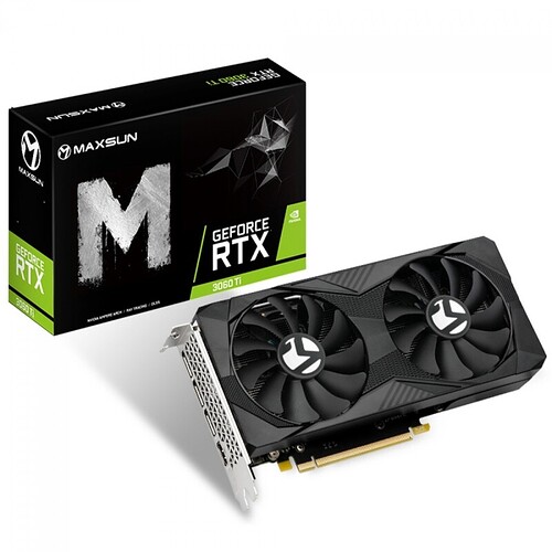 Placa de Vídeo Maxsun NVIDIA GeForce RTX 3060 Ti 8GB GDDR6 DLSS Ray Tracing RTX3060TI BM 8G L0