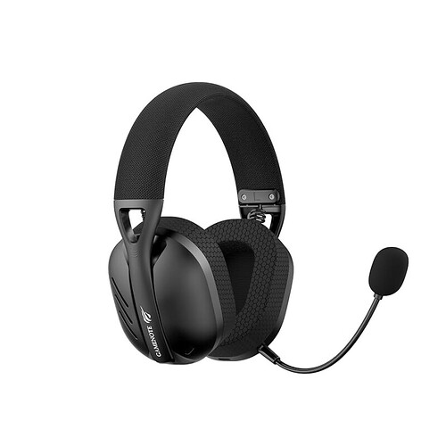 Havit Fone de Ouvido Headset Gamer Fuxi-H3 Black Com Fio e Sem Fio Wireless 24GHz Bluetooth Cabo USB-C