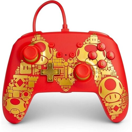 Controle P/ Nsw Wired Controller Mario Gold M - Nintendo Switch