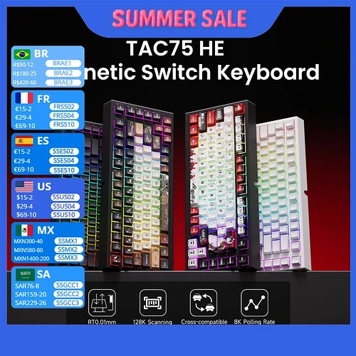 Teclado Magnético Akko tac75 he