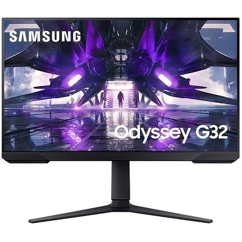 SAMSUNG Monitor Gamer Odyssey 27" FHD 165Hz 1ms com ajuste de altura HDMI DP Freesync Preto Série G32