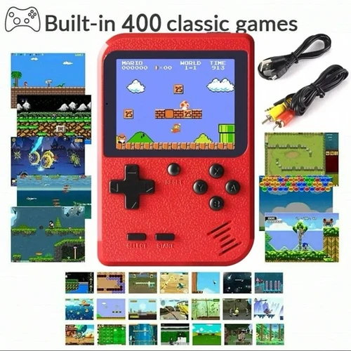 Handheld Small Game Retro Classic Red - 400 Jogos