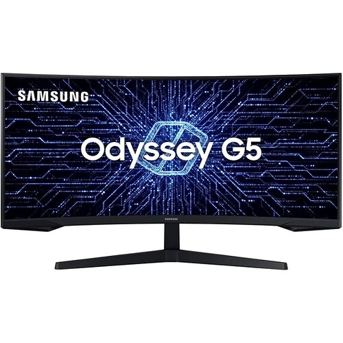 Samsung C34G55TWWL Odyssey 34' - Monitor Gamer Curvo WQHD 165Hz 1ms tela ultrawide HDMI Display Port Freesync Premium