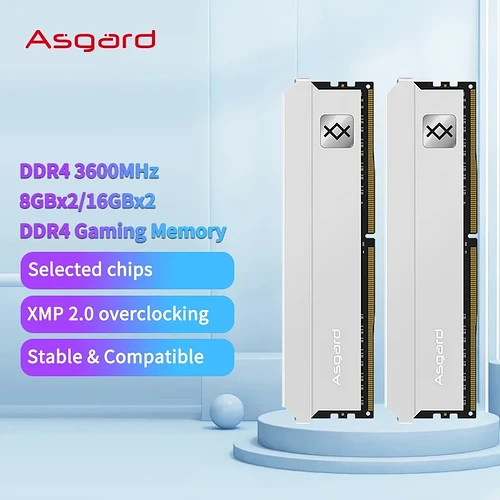 Memória RAM Asgard DDR4 8GBx2 3200MHz 3600MHz ddr4 ram ddr4 8gb para PC desktop RAM