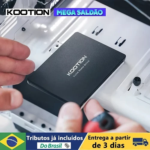 KOOTION Sata SSD 2TB 1TB 512GB 256GB 128GB SATA3 Unidade de estado sólido interna 2.5 Polegada