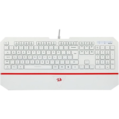 Teclado Gamer Membrana Redragon Karura 2 Branco (ABNT2 / Perfil Baixo)