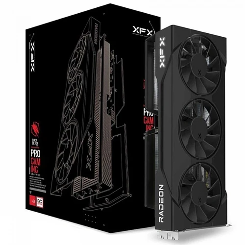 Placa de Vídeo XFX Swift AMD Radeon RX 9060 XT OC Triple Fan 16GB GDDR6 FSR Ray Tracing RX-96TS316B7