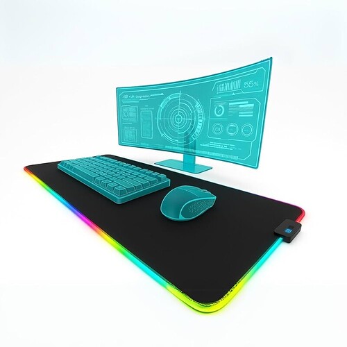 Mouse Pad Gamer Extra Grande 700x350mm Mousepad Gamer - Superfície Ultralisa Base Antiderrapante Bordas Costuradas - Ga
