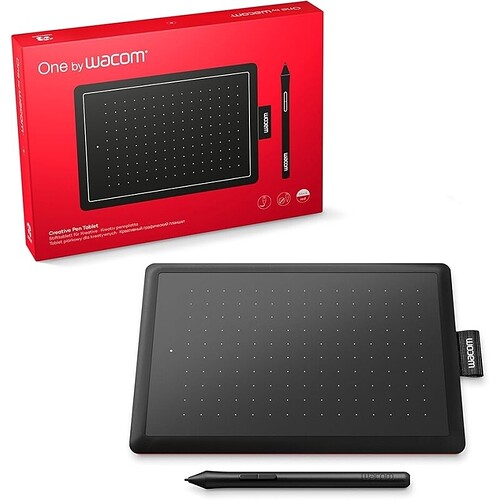 Wacom One CTL472 - Mesa Digitalizadora Preto / Vermelho
