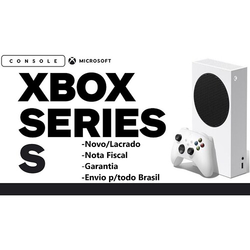 Console Microsoft Xbox Series S - Modelo NACIONAL com garantia MICROSOFT