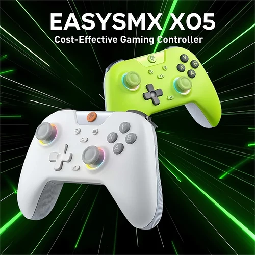EasySMX X05 Controle PC Sem Fio Gamepad Bluetooth Controlador de Jogos Compatível com PC/Celular/Switch/ Steam Gamer L