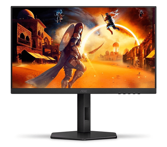 Monitor Gamer AOC 27" Full HD IPS 180Hz 0,5ms HDMI e DP W-LED Antireflexo Ajuste de Altura Preto - 27G4/P