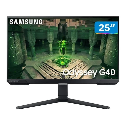 Monitor Gamer Samsung Série G40 Odyssey 25 Full HD 240Hz 1ms Display Port HDMI FreeSync