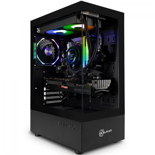 Gabinete Gamer Kalkan Avalon Pro Mid Tower Vidro Temperado ATX Sem Fonte Sem Fans Preto KLK00037
