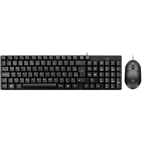 Kit Teclado e Mouse com Fio CF50 1200DPI Preto Multi - TC309