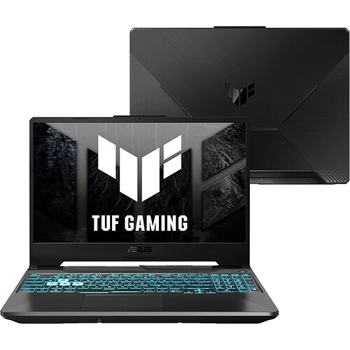 Notebook ASUS TUF Gaming A15 GeForce RTX 2050 AMD RYZEN 7 16 GB 512 GB SSD W11 Home Tela 15.6'' FHD Graphite Black - FA5