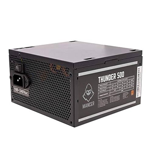 Fonte Mancer Thunder 500W | Certificação 80 Plus Bronze | PFC Ativo | Bivolt Automático 100-240V AC | Formato ATX | P
