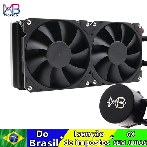 Watercooler Wovibo 240mm White ou Black para Intel AMD Xeon
