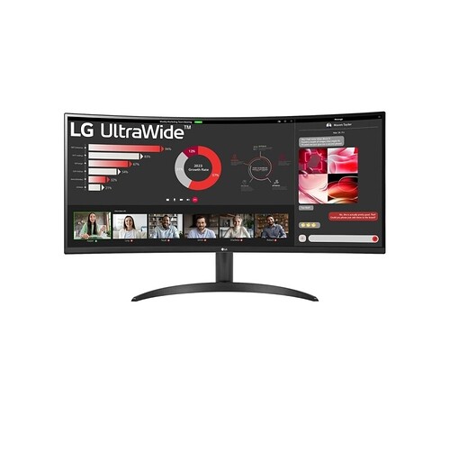 Monitor LG UltraWide Curvo 34" WQHD - 34WR50QC-B | LG BR