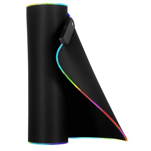 Mouse Pad Gamer Iluminado led Rgb Grande 80 cm por 30 com Mousepad gamer Led com em volta superficie speed para jogos